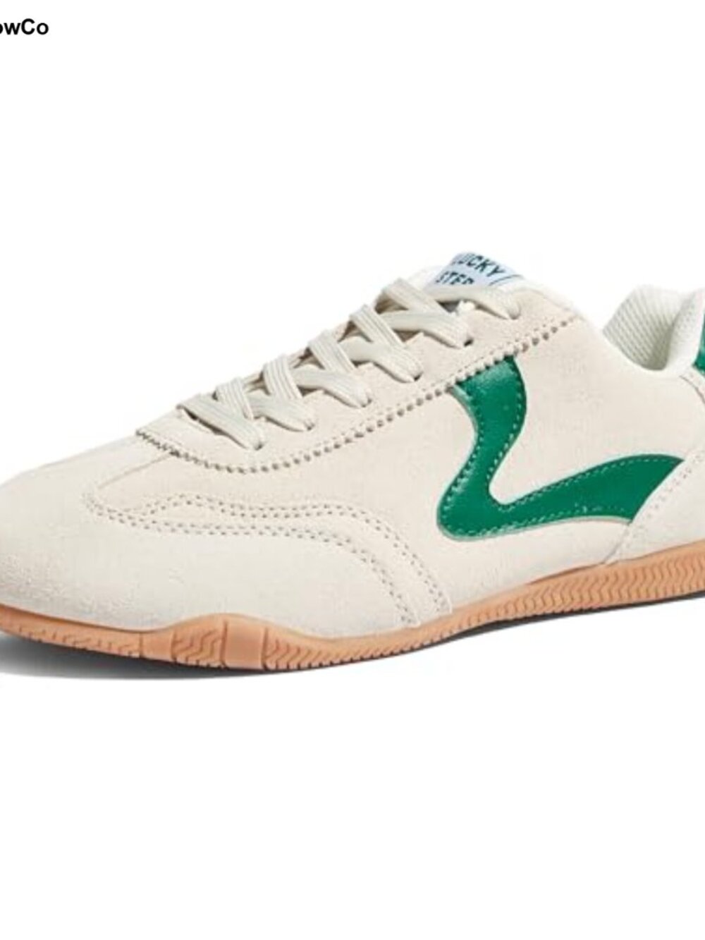Women's Suede Lace-Up Walking Sneakers Lightweight Comfort Casual Shoes